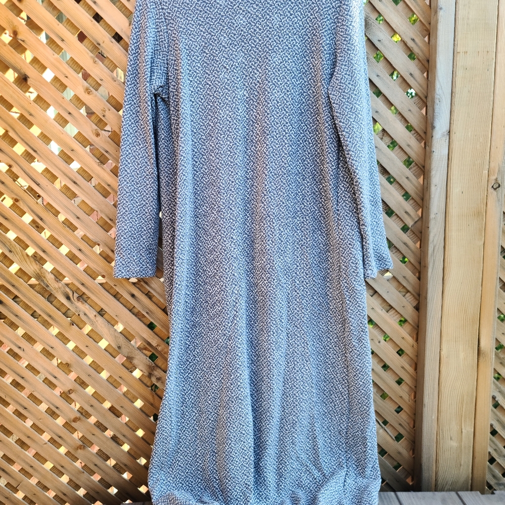 NWT Pretty Young Thing Floor/Ankle Length Blue Grey Open Front Cardigan - Picture 4 of 4
